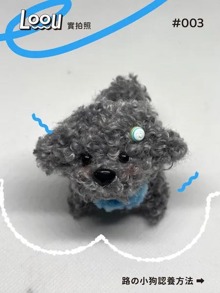 灰色貴賓狗 #002