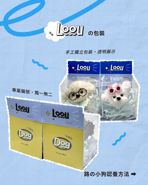 深藍灰帽子小狗 #008 4