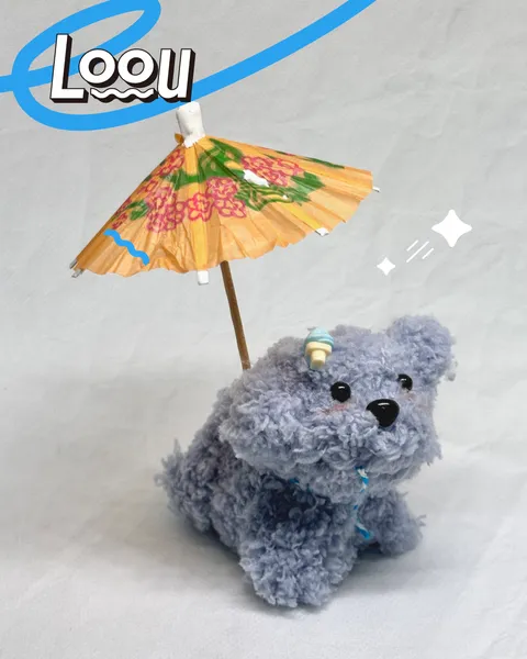 冰淇淋藍灰小狗 #011 2