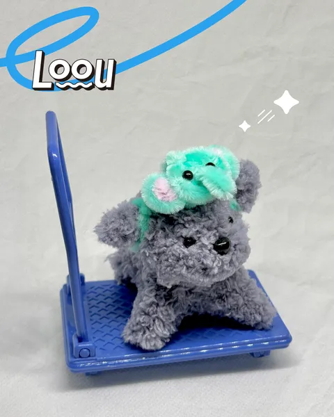 大象小灰狗 Elephant Grey Mini Pup #019 2