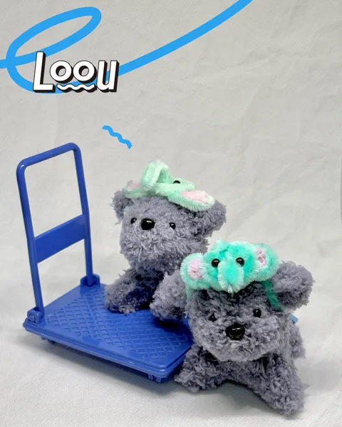 大象小灰狗 Elephant Grey Mini Pup #019 3